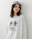 【C-FORT POINT/フォートポイント】アニマル ロゴプリント スウェットトレーナー