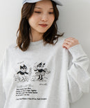 【C-FORT POINT/フォートポイント】アニマル ロゴプリント スウェットトレーナー