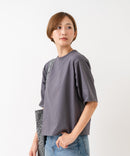 【HANES/ヘインズ】【ヘビーウェイト（肉厚）のコットン100％生地】1P BEEFY-T for HER クルーネックTシャツ 半袖 無地 シンプル タフ すっきり見え ボクシーシルエット タグレス仕様 ❘ジーンズメイト公式オンラインショップ