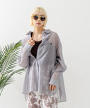 【BEVERLY HILLS POLO CLUB/ビバリーヒルズポロクラブ】ワンポイント刺繍 シアーシャツ zo