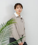 【C-FORT POINT/フォートポイント】2枚襟 スウェットポロトレーナー