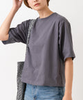 【HANES/ヘインズ】【ヘビーウェイト（肉厚）のコットン100％生地】1P BEEFY-T for HER クルーネックTシャツ 半袖 無地 シンプル タフ すっきり見え ボクシーシルエット タグレス仕様 ブラック ❘ジーンズメイト公式オンラインショップ