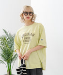 【DISCUS/ディスカス】ヘビーウェイト カレッジロゴプリントTシャツ ルーズシルエット