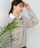 【C-FORT POINT/フォートポイント】2枚襟 スウェットポロトレーナー