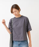 【HANES/ヘインズ】【ヘビーウェイト（肉厚）のコットン100％生地】1P BEEFY-T for HER クルーネックTシャツ 半袖 無地 シンプル タフ すっきり見え ボクシーシルエット タグレス仕様 ❘ジーンズメイト公式オンラインショップ