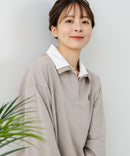 【C-FORT POINT/フォートポイント】2枚襟 スウェットポロトレーナー