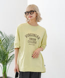 【DISCUS/ディスカス】ヘビーウェイト カレッジロゴプリントTシャツ ルーズシルエット