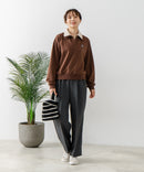 【C-FORT POINT/フォートポイント】2枚襟 スウェットポロトレーナー