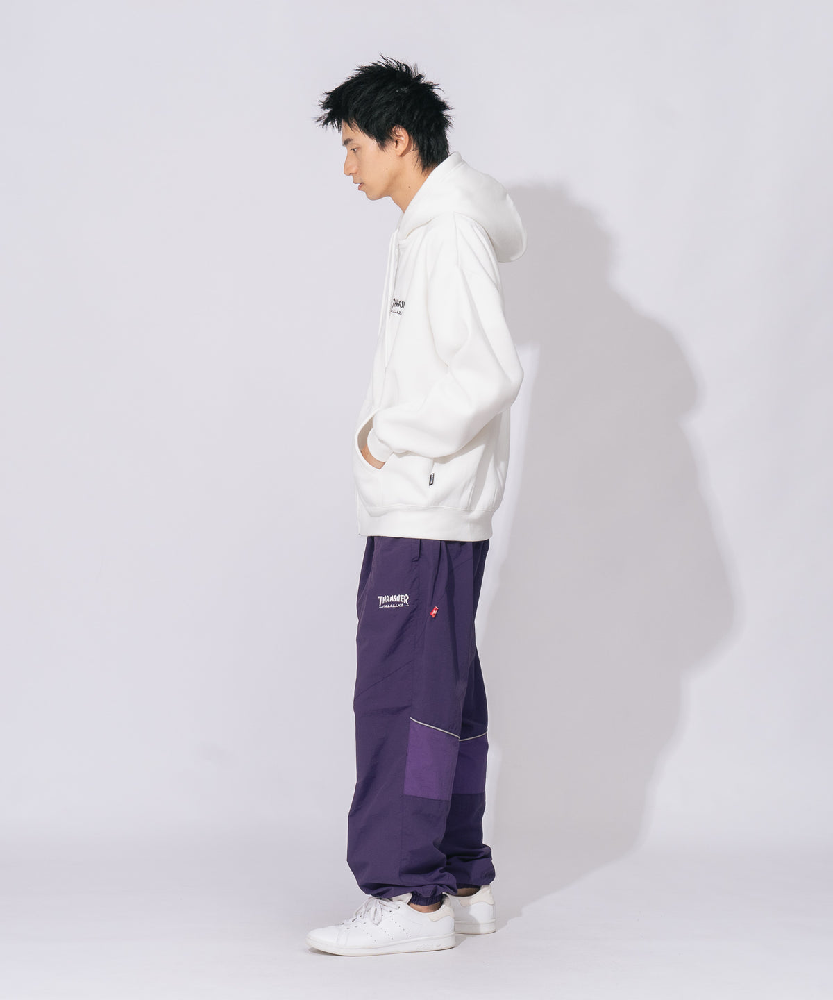 THRASHER スラッシャー 裏起毛 胸刺繍 フード刺繍 フルジップ