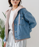 【C-FORT POINT/フォートポイント】デニムタックジャケット ライトブルー M ❘ジーンズメイト公式オンラインショップ