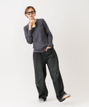 【HANES/ヘインズ】【洗うほどに肌に馴染む柔らかなコットン混素材】HANES Thermal for HER サーマルクルーロンＴ 無地 シンプル すっきりシルエット ラグランスリーブ ヘムライン タグレス仕様 ❘ジーンズメイト公式オンラインショップ