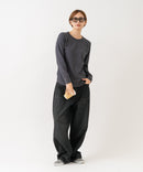 【HANES/ヘインズ】【洗うほどに肌に馴染む柔らかなコットン混素材】HANES Thermal for HER サーマルクルーロンＴ 無地 シンプル すっきりシルエット ラグランスリーブ ヘムライン タグレス仕様 ❘ジーンズメイト公式オンラインショップ