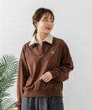 【C-FORT POINT/フォートポイント】2枚襟 スウェットポロトレーナー