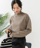 【C-FORT POINT/フォートポイント】リブボトルネック ニットプルオーバー