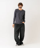 【HANES/ヘインズ】【洗うほどに肌に馴染む柔らかなコットン混素材】HANES Thermal for HER サーマルクルーロンＴ 無地 シンプル すっきりシルエット ラグランスリーブ ヘムライン タグレス仕様 ❘ジーンズメイト公式オンラインショップ