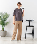【C-FORTPOINT/フォートポイント】【接触冷感 ひんやり涼しい】冷感スムース素材 プリントTシャツ ルーズシルエット なめらか 落ち感 ニュアンスカラー 大人カジュアル