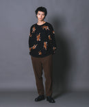 【UNIIT/ユニット】総柄プルオーバージャガードニット zo