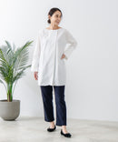 スラリー タック テーパード パンツ C-FORT POINT カジュアル オフィス 美脚効果 快適 ストレッチ