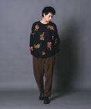 【UNIIT/ユニット】総柄プルオーバージャガードニット zo