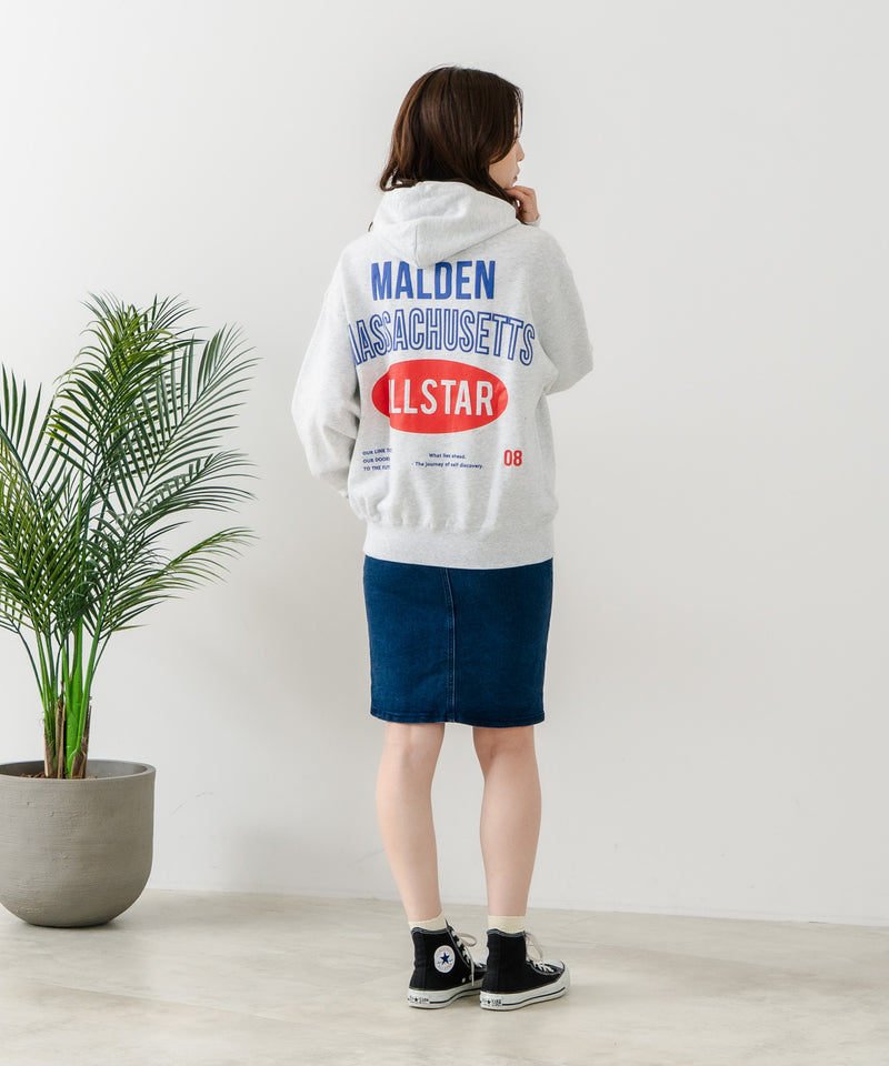 【CONVERSE/コンバース】発泡ロゴ グラフィック スウェットパーカー