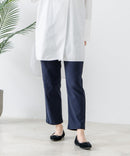 スラリー タック テーパード パンツ C-FORT POINT カジュアル オフィス 美脚効果 快適 ストレッチ