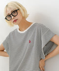 リラックスフィットワンポイント刺繍フレンチスリーブ Ｔシャツ 【U.S. POLO ASSN./ユーエスポロアッスン】　　　　　　　　　　　　　　　　　　　　　　　　　　　　　　　　　　　　　　　　　　　　　　　　　　　　　　　　　　　　