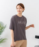 【C-FORTPOINT/フォートポイント】【接触冷感 ひんやり涼しい】冷感スムース素材 プリントTシャツ ルーズシルエット なめらか 落ち感 ニュアンスカラー 大人カジュアル