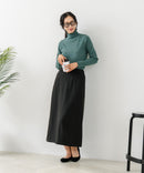 【C-FORT POINT/フォートポイント】リブハイネック ニットプルオーバー