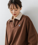 【C-FORT POINT/フォートポイント】2枚襟 スウェットポロトレーナー