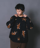 【UNIIT/ユニット】総柄プルオーバージャガードニット zo