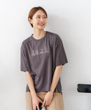 【C-FORTPOINT/フォートポイント】【接触冷感 ひんやり涼しい】冷感スムース素材 プリントTシャツ ルーズシルエット なめらか 落ち感 ニュアンスカラー 大人カジュアル