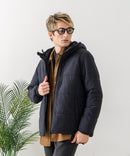 【Blue Standard/ブルースタンダード】カチオン杢ニット ストレッチ中綿ジャケット