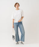 【HANES/ヘインズ】【ヘビーウェイト（肉厚）のコットン100％生地】1P BEEFY-T for HER クルーネックTシャツ 半袖 無地 シンプル タフ すっきり見え ボクシーシルエット タグレス仕様 ❘ジーンズメイト公式オンラインショップ