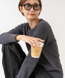 【HANES/ヘインズ】【洗うほどに肌に馴染む柔らかなコットン混素材】HANES Thermal for HER サーマルクルーロンＴ 無地 シンプル すっきりシルエット ラグランスリーブ ヘムライン タグレス仕様 ❘ジーンズメイト公式オンラインショップ
