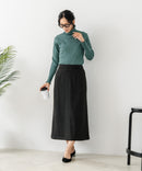 【C-FORT POINT/フォートポイント】リブハイネック ニットプルオーバー