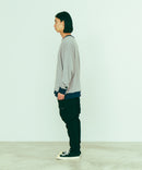 【brknhome/ブロークンホーム】リンガー スウェット シャツ トレーナー