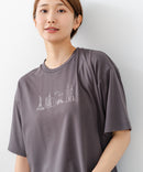 【C-FORTPOINT/フォートポイント】【接触冷感 ひんやり涼しい】冷感スムース素材 プリントTシャツ ルーズシルエット なめらか 落ち感 ニュアンスカラー 大人カジュアル