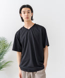 【HEAT BLOCKER/ヒートブロッカー】【まるで着る日傘！遮熱＆UVカット】コットンライク VネックTシャツ 吸水速乾 アンチピリング イージーケア ユニセックス