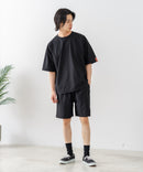 【PRIMAL POINT】【ひんやりとした生地 ストレッチ性も◎】高機能 半袖セットアップ ルームウェア ワンマイルウェア リラックス ユニセックス