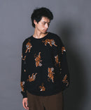 【UNIIT/ユニット】総柄プルオーバージャガードニット zo