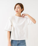 【HANES/ヘインズ】【ヘビーウェイト（肉厚）のコットン100％生地】1P BEEFY-T for HER クルーネックTシャツ 半袖 無地 シンプル タフ すっきり見え ボクシーシルエット タグレス仕様 ❘ジーンズメイト公式オンラインショップ