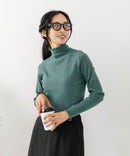 【C-FORT POINT/フォートポイント】リブハイネック ニットプルオーバー