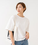 【HANES/ヘインズ】【ヘビーウェイト（肉厚）のコットン100％生地】1P BEEFY-T for HER クルーネックTシャツ 半袖 無地 シンプル タフ すっきり見え ボクシーシルエット タグレス仕様 ❘ジーンズメイト公式オンラインショップ