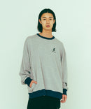 【brknhome/ブロークンホーム】リンガー スウェット シャツ トレーナー