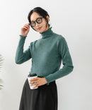 【C-FORT POINT/フォートポイント】リブハイネック ニットプルオーバー