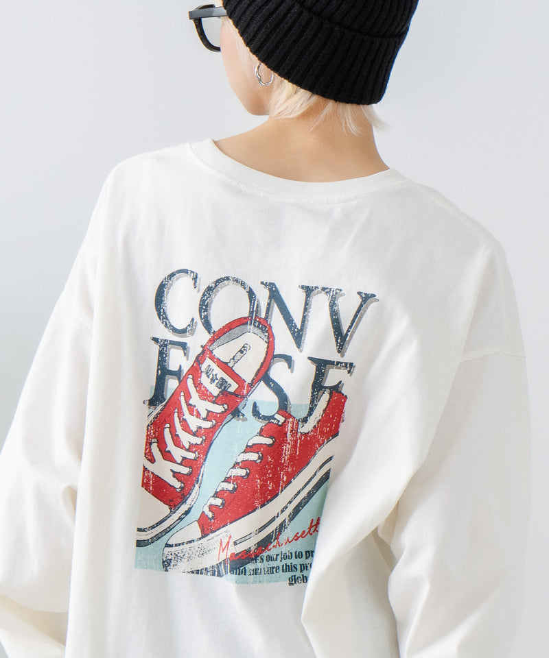 天竺 シューズ グラフィック シューズ プリント シューズ レディース CONVERSE コンバース