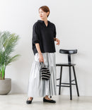 【C-FORTPOINT/フォートポイント】【上品 高見え刺繍】袖刺繍ブラウス 綿100％ 花模様 大人可愛い きれいめ 通勤 お出かけ