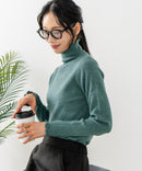 【C-FORT POINT/フォートポイント】リブハイネック ニットプルオーバー