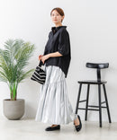【C-FORTPOINT/フォートポイント】【上品 高見え刺繍】袖刺繍ブラウス 綿100％ 花模様 大人可愛い きれいめ 通勤 お出かけ