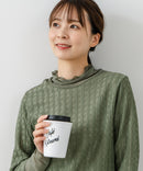 【FORT POINT/フォートポイント】ジャガード シアー 切り替えプルオーバートップス